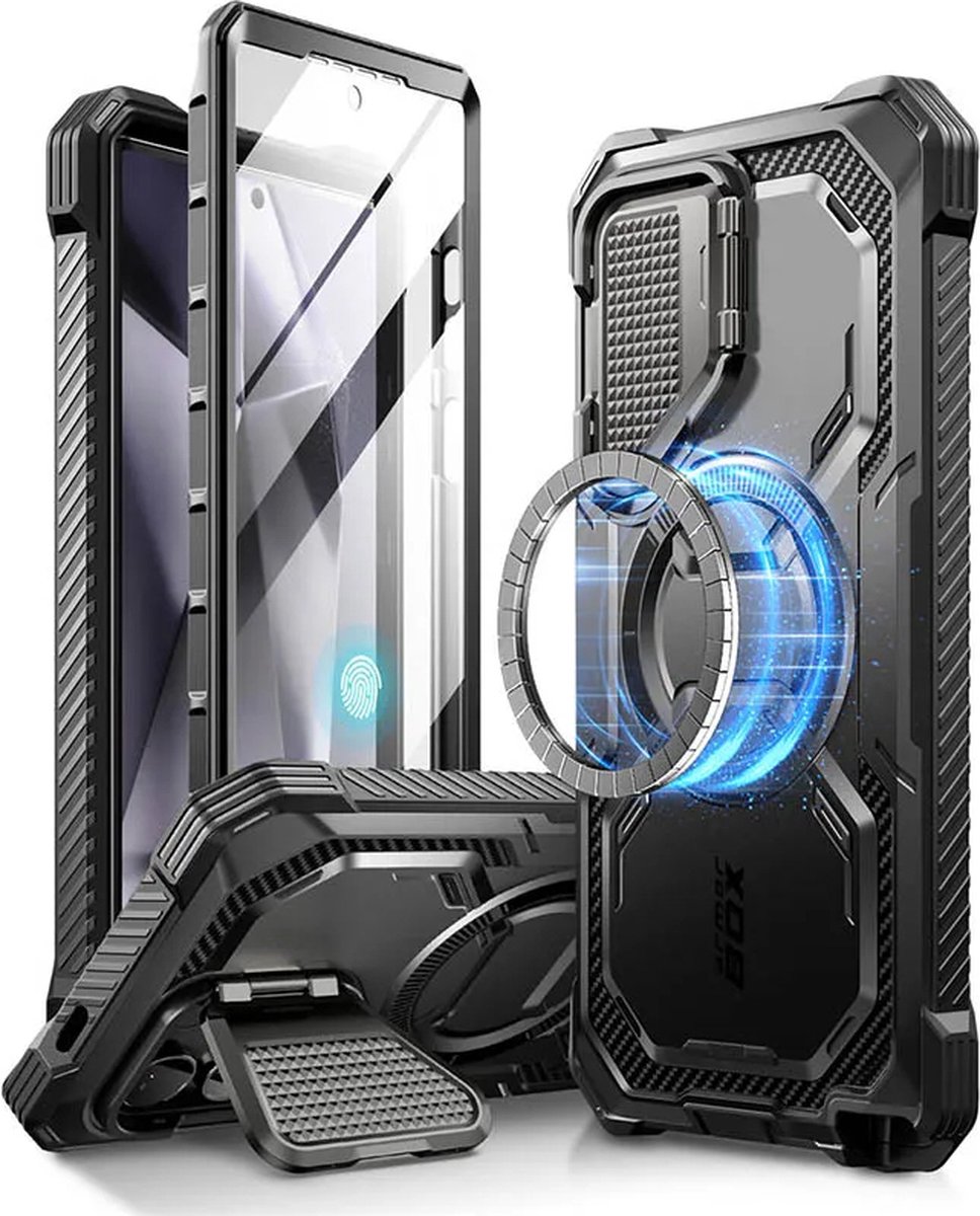 Geschikt voor Samsung Galaxy S24 Ultra (2024 Release) - Full-Body Beschermhoes 6.8 Inch met Ingebouwde Schermbeschermer, Schokbestendige Rugcover, Stootvaste Case en Telefoonhoes met Uitstekende Bescherming