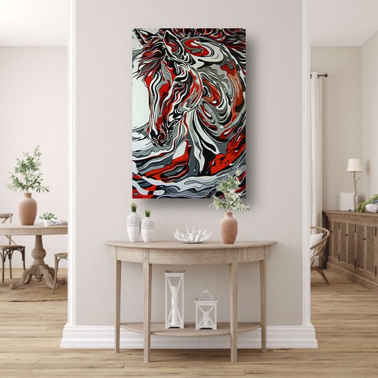 Zebra glas schilderijen - Dieren glasschilderij - Glasschilderij Patronen - Wanddecoratie klassiek - Plexiglas schilderij - Schilderijen & posters acrylglas 60x90 cm