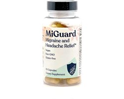 MiGuard - 100 % natuurlijk en bewezen supplement voor het voorkomen en/of verlichten van migraine en hoofdpijn