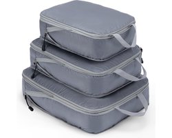 Koffer Organisator Set 9-Delig - Reis Bagage Opbergzakken - Vakantie Pakket Kubussen Opslagsysteem - Voor Reizen, Zakelijk, Kamperen, Zomerkampen - Hemelsblauw