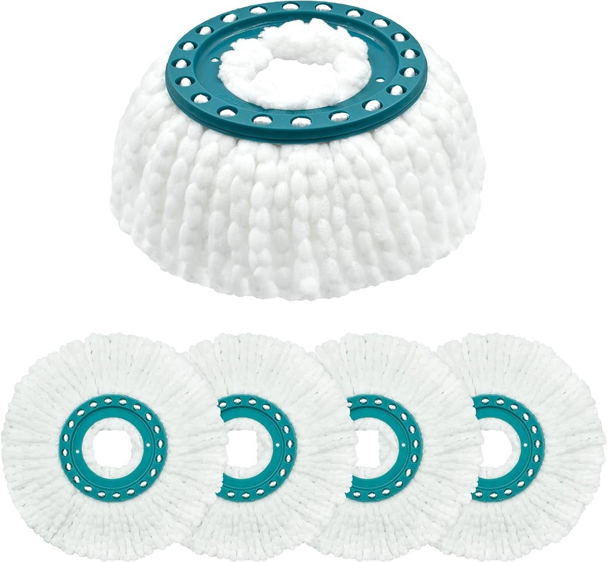 Vloerwisser Reservehoes Compatibel met Leifheit Clean Twist Disc Mop Ergo Dweilmop Reservekop Microvezel
