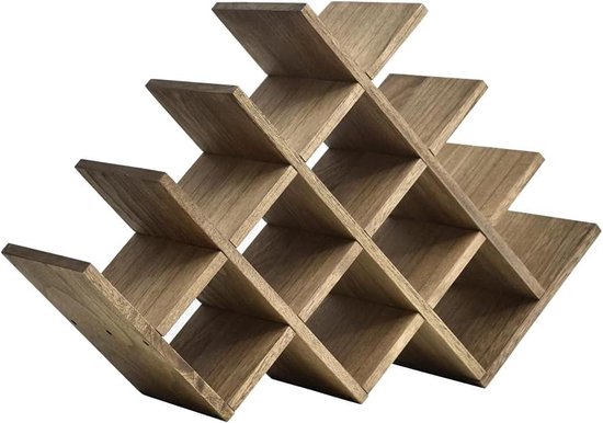 COSTWAY Casier à Vin Modulable Avec 9 Étagère Pour 108 Bouteilles, Etagère à Vin Porte-Bouteilles En Bois De Pin, 120 X 29 X 106 CM - Maison