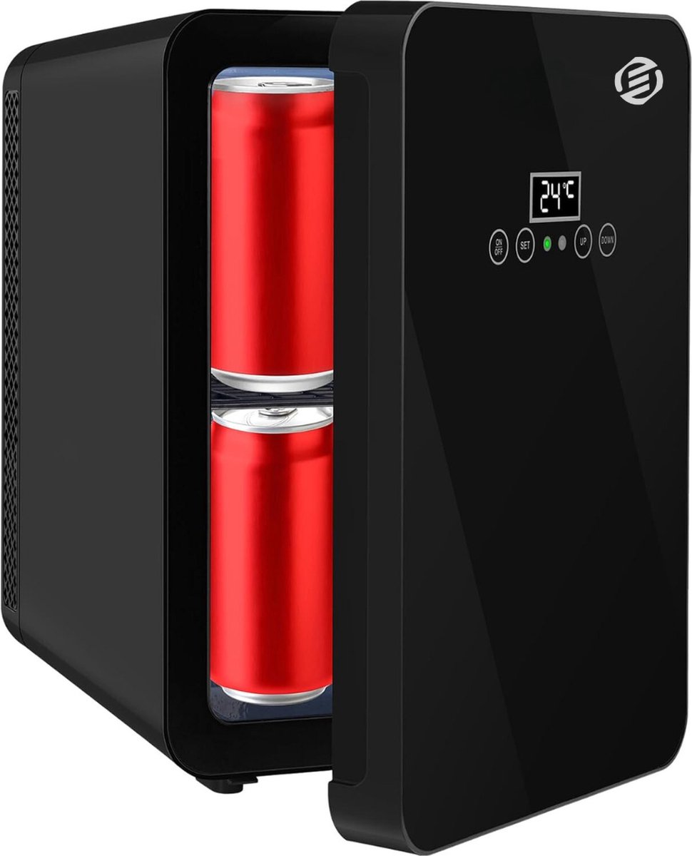 Equivera Mini Fridge - Fridge - Mini Fridge for Drinks - Mini Fridge Eten En Drinken - Mini Koelkast - Mini Koelkasten - Minikoelkast - Koelkastje -