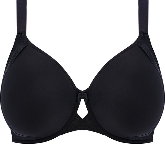 Elomi Kintai BH met beugel, V-hals, ondoorzichtig voor dames, Zwart, 100H