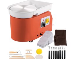 Pottenbakkersschijf - Draaischijf Pottenbakken - Pottenbakken Draaischijf - Draaischijf - Boetseerschijf - Draaischijf Keramiek - Pottenbakken Kinderen - Pottenbakken Volwassenen - Oranje