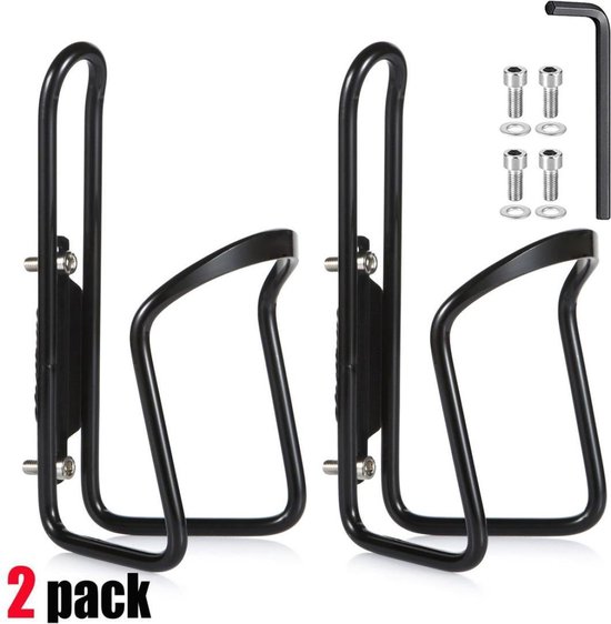 Waterfleshouders, Basic MTB-fiets Fietslegering Aluminium Lichtgewicht Waterfleshouderhouders Beugels (2-pack - Geboorde gaten vereist) van Amarine Made — afbeelding 2