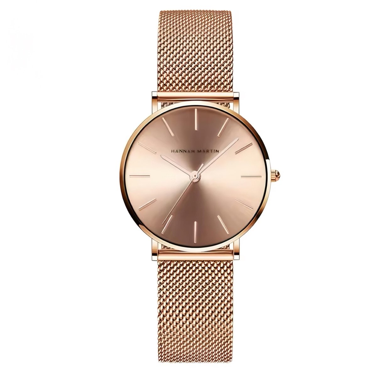 Hannah Martin Elegante Horloge | Rose Goudkleurig | Rose Wijzerplaat | Borasi | Dames Horloges | Vrouwen Horloges | Best Verkochte Horloges | Leuke Cadeau | Cadeau Voor Haar |