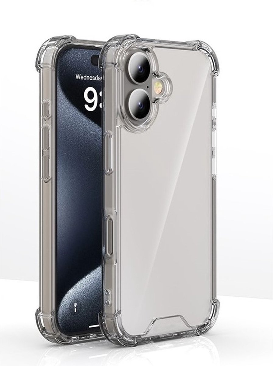 Cityhoesje - Anti Shock – iPhone 16 Plus – Backcover - Transparant