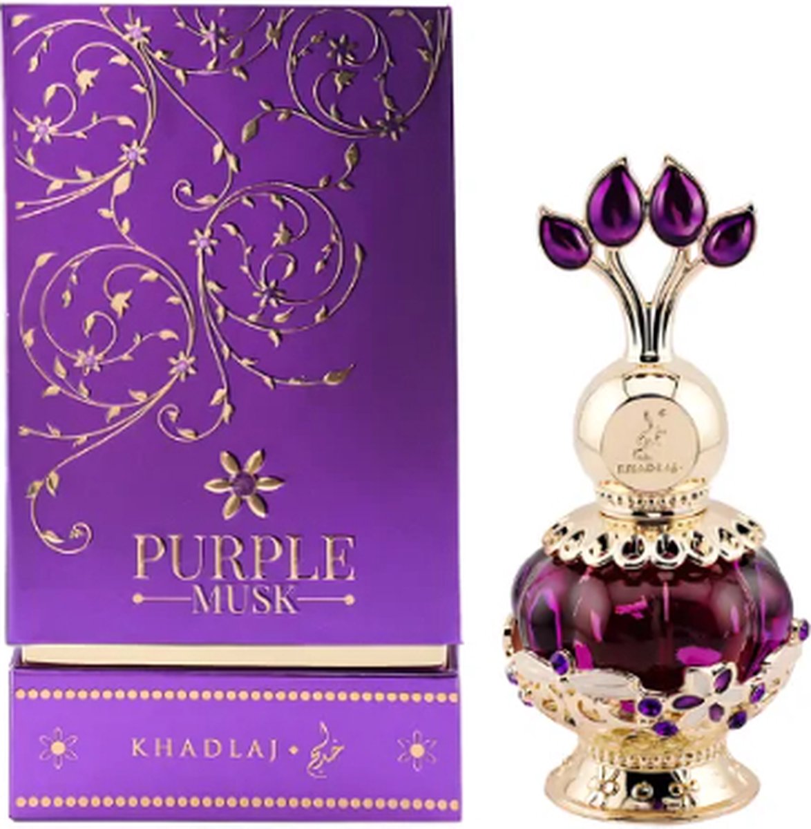 Goedkoopste Khadlaj Purple Musk olie parfum - 20ml - Pure parfum