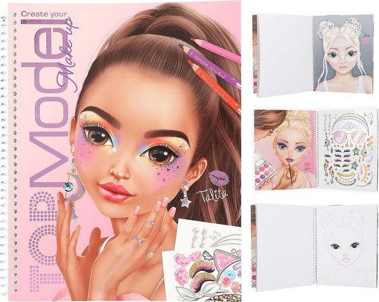 Cahier De Création TOPModel Design Studio Depesche – 30 Pages De Mode, Autocollants Inclus, 25x26 Cm