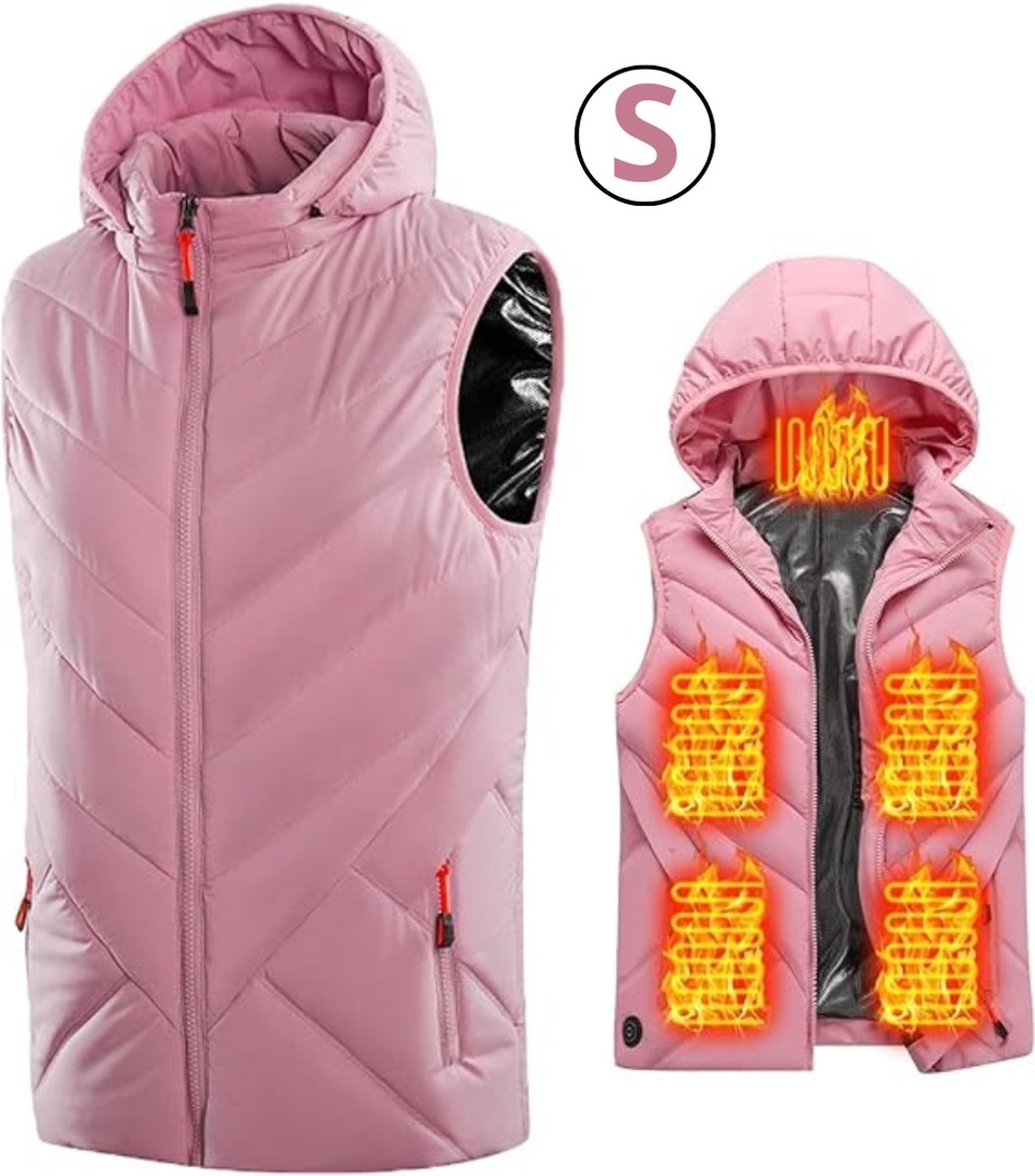 Bovista Verwarmde Bodywarmer Heated Vest Elektrische Bodywarmer Extra Warm – Vrouwen Roze