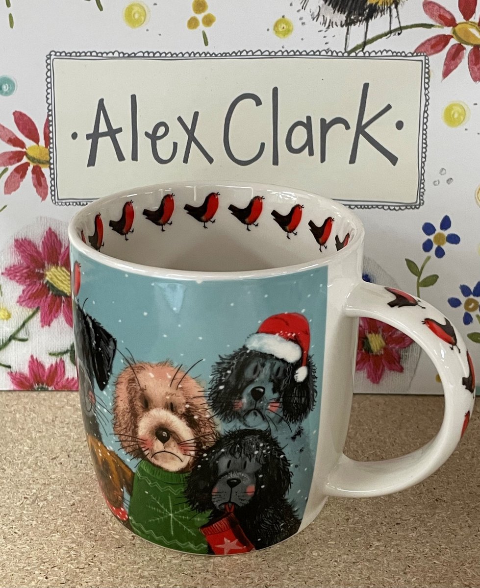 Alex Clark Kerst Mok Festive Dogs Christmans ~ Honden