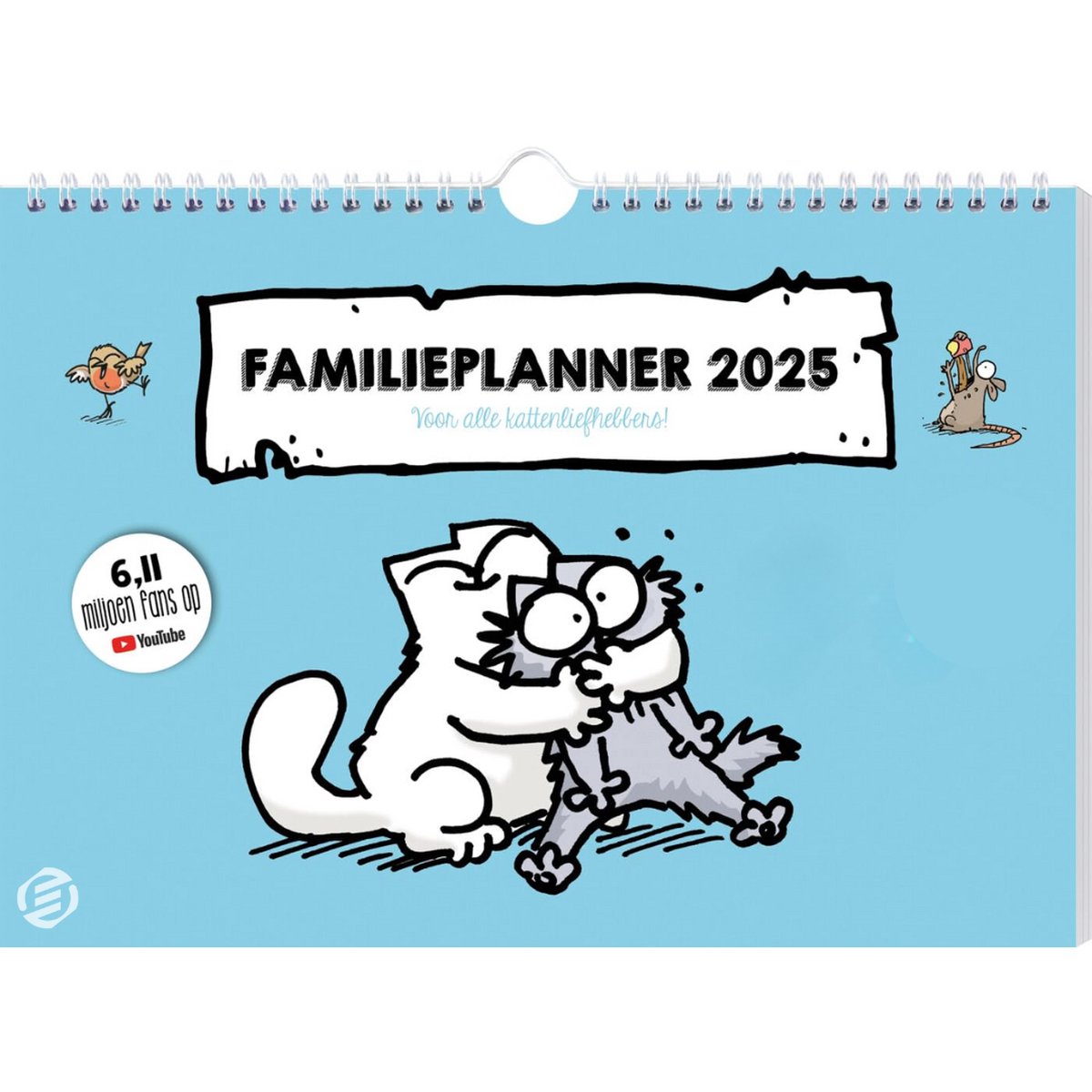 Equivera Famillieplanner 2025 - Familyplanner 2025 - Gezinsplanner - Kalender - Weekplanner - Weekoverzicht - tot 18 Maanden