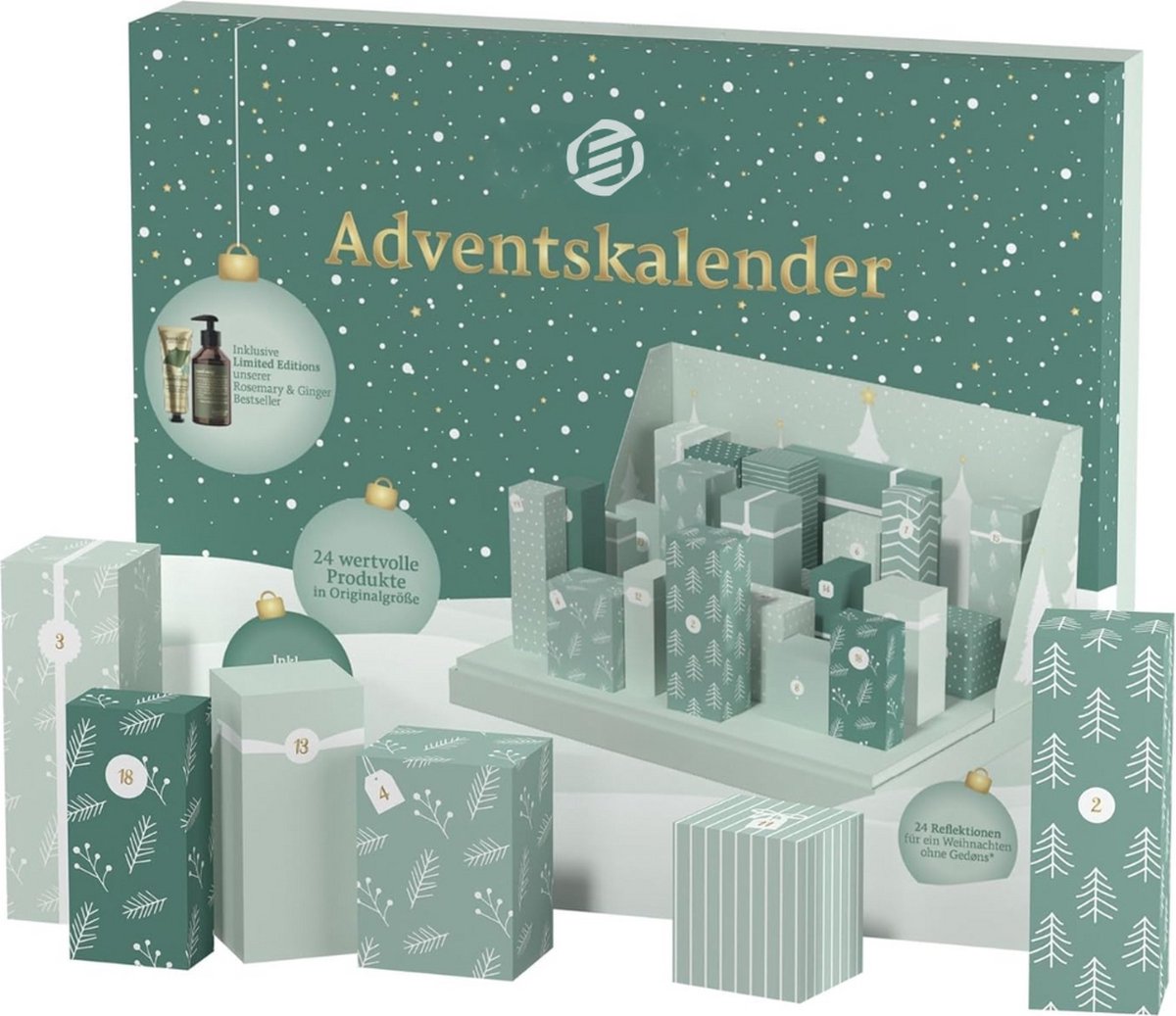Equivera Adventskalender - Adventskalender 2024 - 24 Dagen Aftelkalender - Kerst Adventskalender - Kerstcadeau - Sinterklaascadeau - voor Kinderen en Volwassenen - 24 Verrassingen