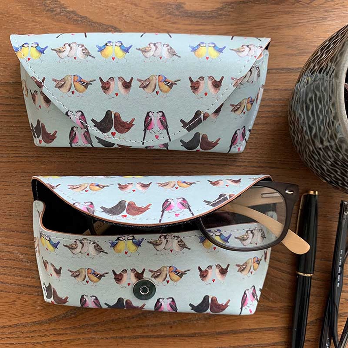 Alex Clark Spectacle Cases Brilliant Birds ~ Brillenkoker Vogels