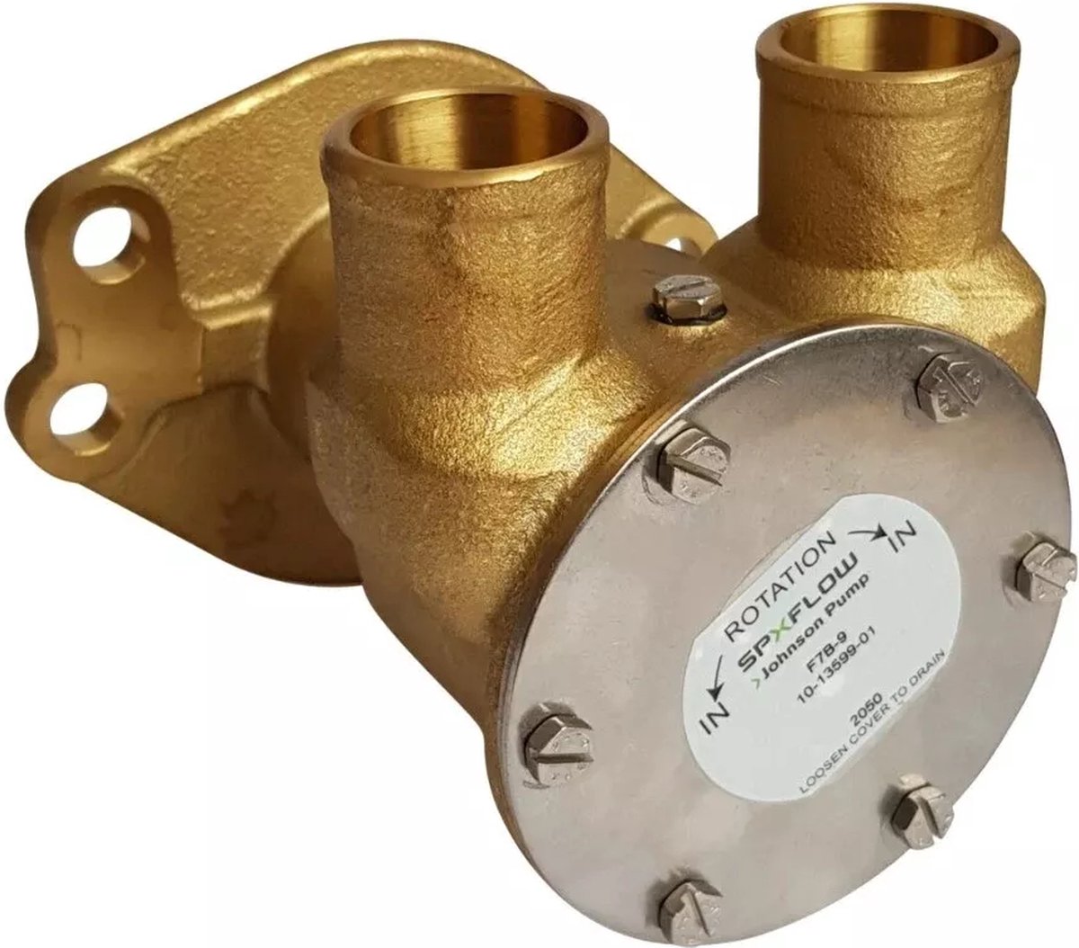 Johnson Pump zelfaanzuigende bronzen Koelwater Impellerpomp F7B-9 (Kohler/John Deere) | 10-13599-02