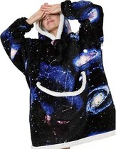 Bovista Hoodie Deken Met Mouwen - Plaid - Knuffeldeken - Onesie - Fleece Blanket - Dames - Heren - Kinderen - Extra Zacht & Warm - Universum