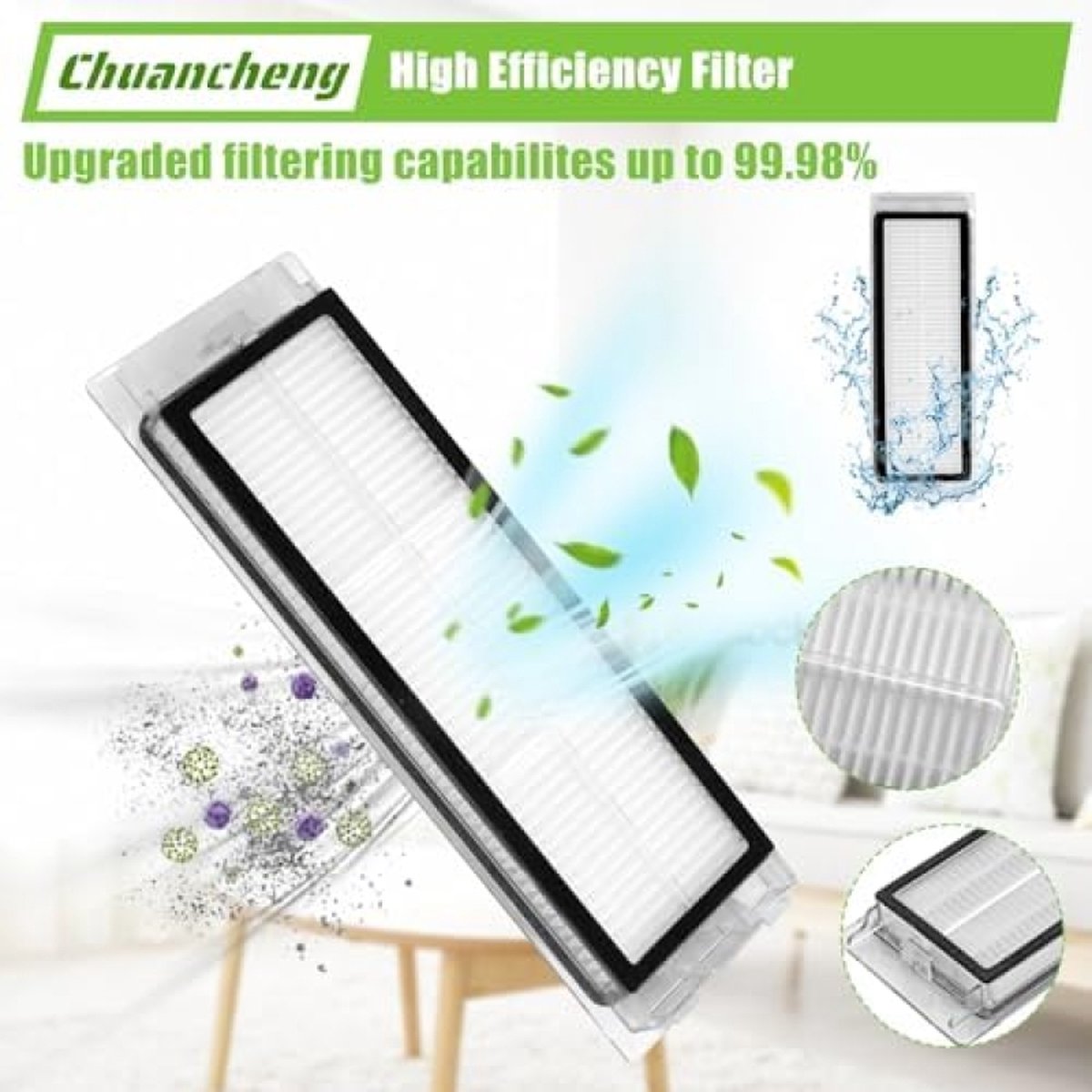 6pcs   Pièces détachées pour aspirateur Xiaomi Roborock S6 S5 MAX S60