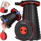Draagbare Telescopische Kruk Intrekbare Lichtgewicht Vouwkruk voor Camping Vissen Jacht Wandelen BBQ Outdoor en Indoor Activiteiten