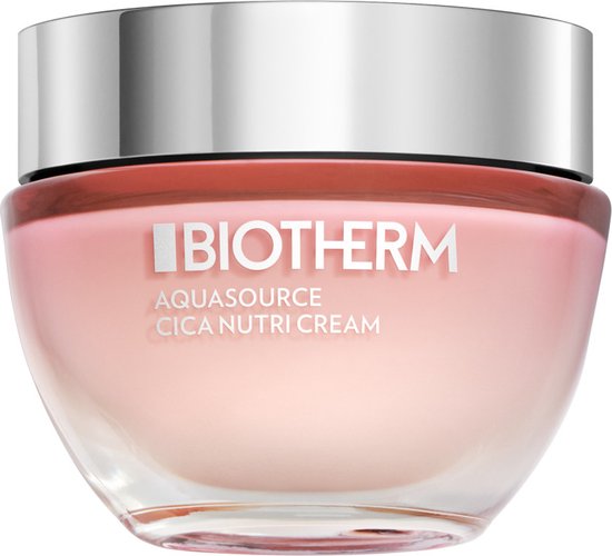 Biotherm Aquasource Cica Nutri Cream – Hydraterende Gezichtscrème Voor Vrouwen - Voor Droge en Gevoelige Huid - Ceramiden - 50ml