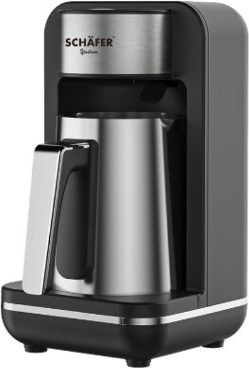 Schafer - Elektrische koffiemachine - Cezve - Koffiezetapparaat - Turkse koffiemachine - 250 - Koffie - 400W - Zwart - 220-240V -