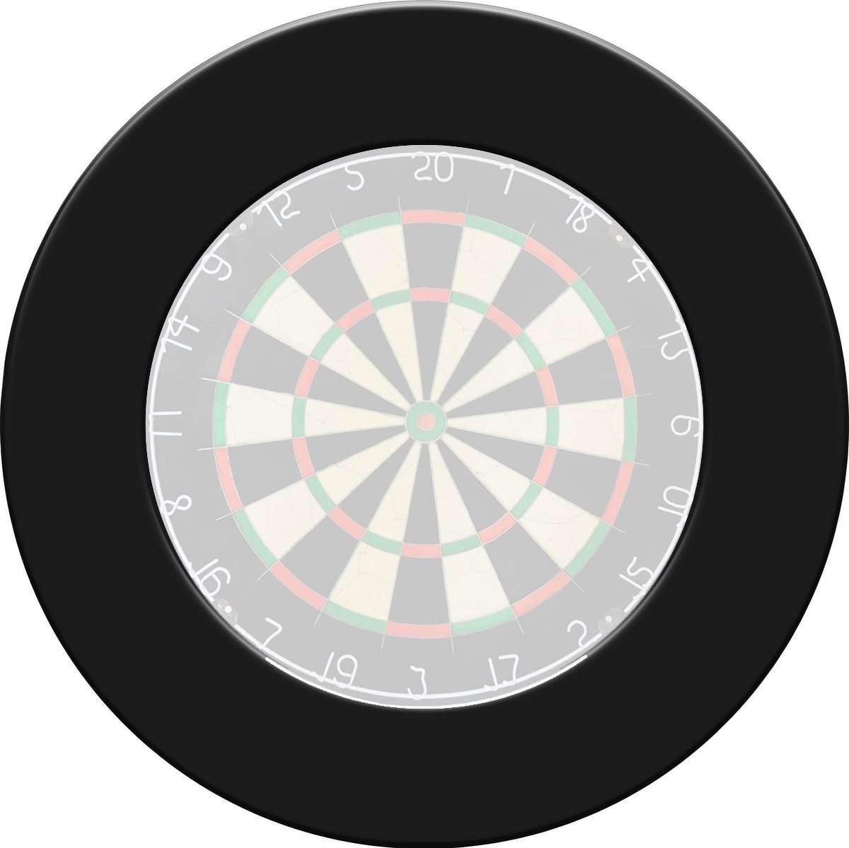 Dragon Darts - Dartbord Surround Zwart - Hoogwaardige Dartomranding - Dart Surround Ring - Bescherming Pijlen & Muren - Gemakkelijk te bevestigen