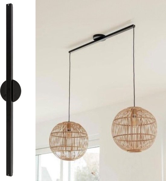 Lightswing Twin – Mat zwart –  Ophangsysteem voor twee hanglampen