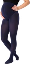 Be Mammy Dames Panty - Zwangerschapspanty - 100 DEN - Medium gloss - Polyamide - BE-GI-1120 - Donkerblauw - S
