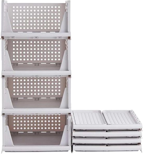 HOHAOO Opbergdozen, set van 3, 40 liter, zwaar belastbare