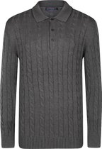 Felix Hardy Polo Trui - Polokraag - Lange Mouv Heren Antraciet - M