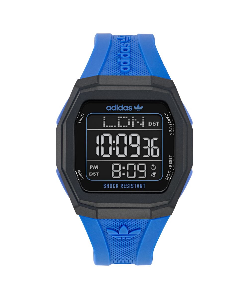 Adidas Originals Tech One Gmt AOST24565 Horloge - Kunststof - Blauw - Ø 48 mm