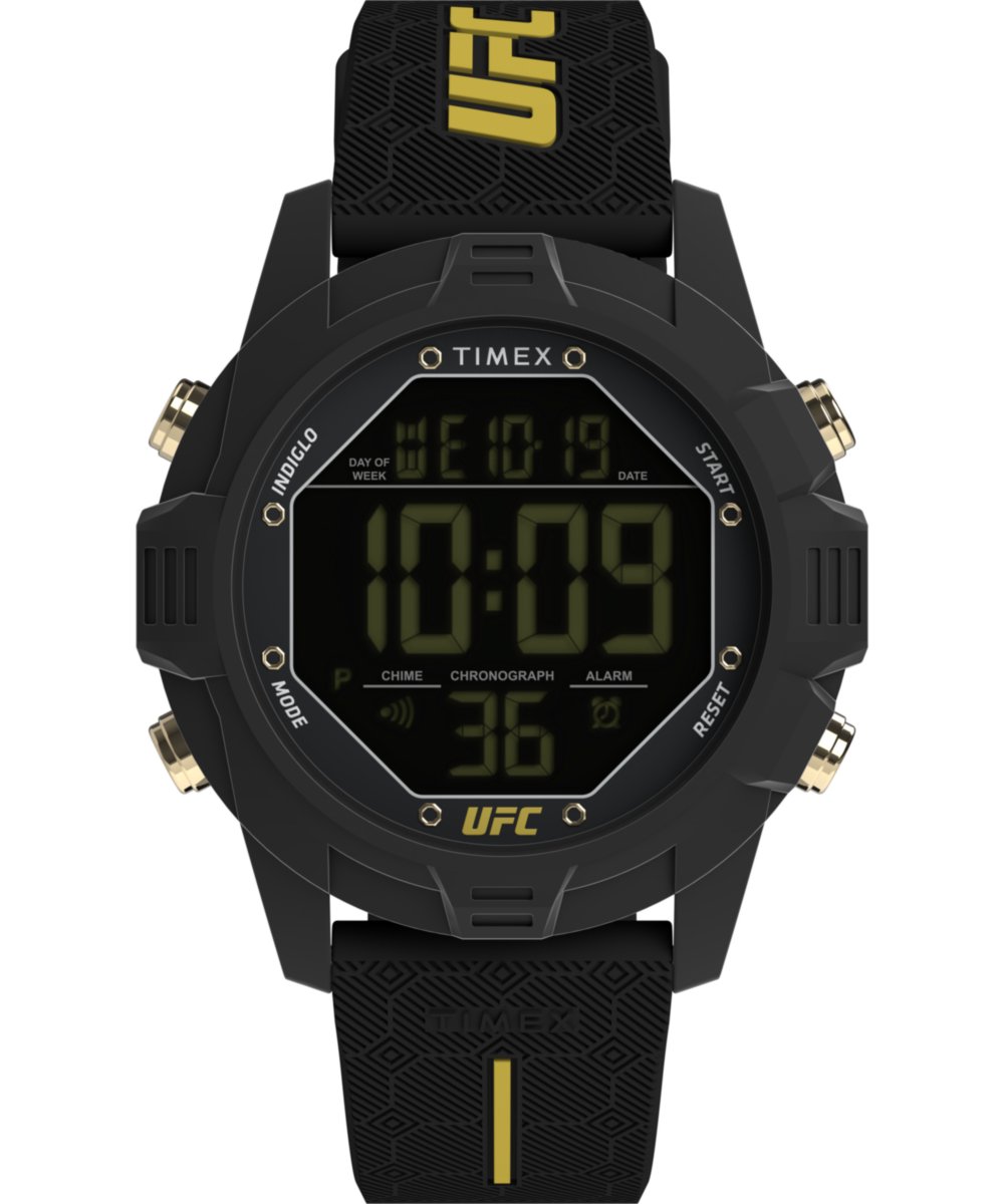 Timex UFC Brawler TW2V97900 Horloge - Siliconen - Zwart - Ø 42.5 mm