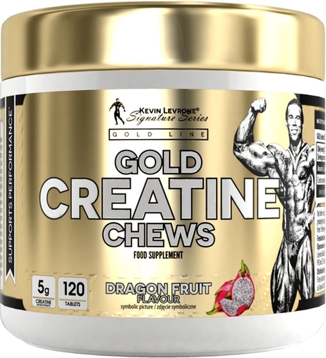 Goedkoopste KEVIN LEVRONE - GOLD CREATINE CHEWS 120 tablets - Dragon Fruit