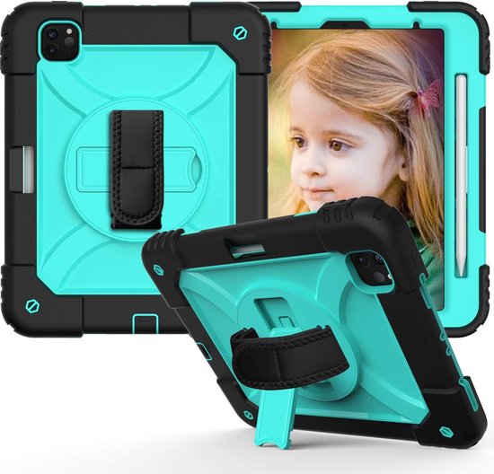 Lenovo Tab P11 / P11 Plus Kinder Tablethoes met Handvat Blauw | gsmpunt