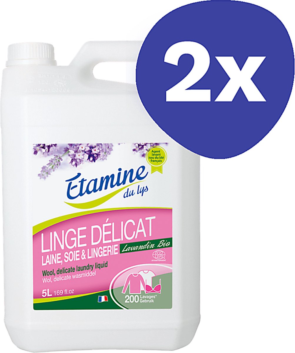 Goedkoopste Etamine Du Lys Wasmiddel Delicaat 5L (200 wasbeurten) (2x 5L