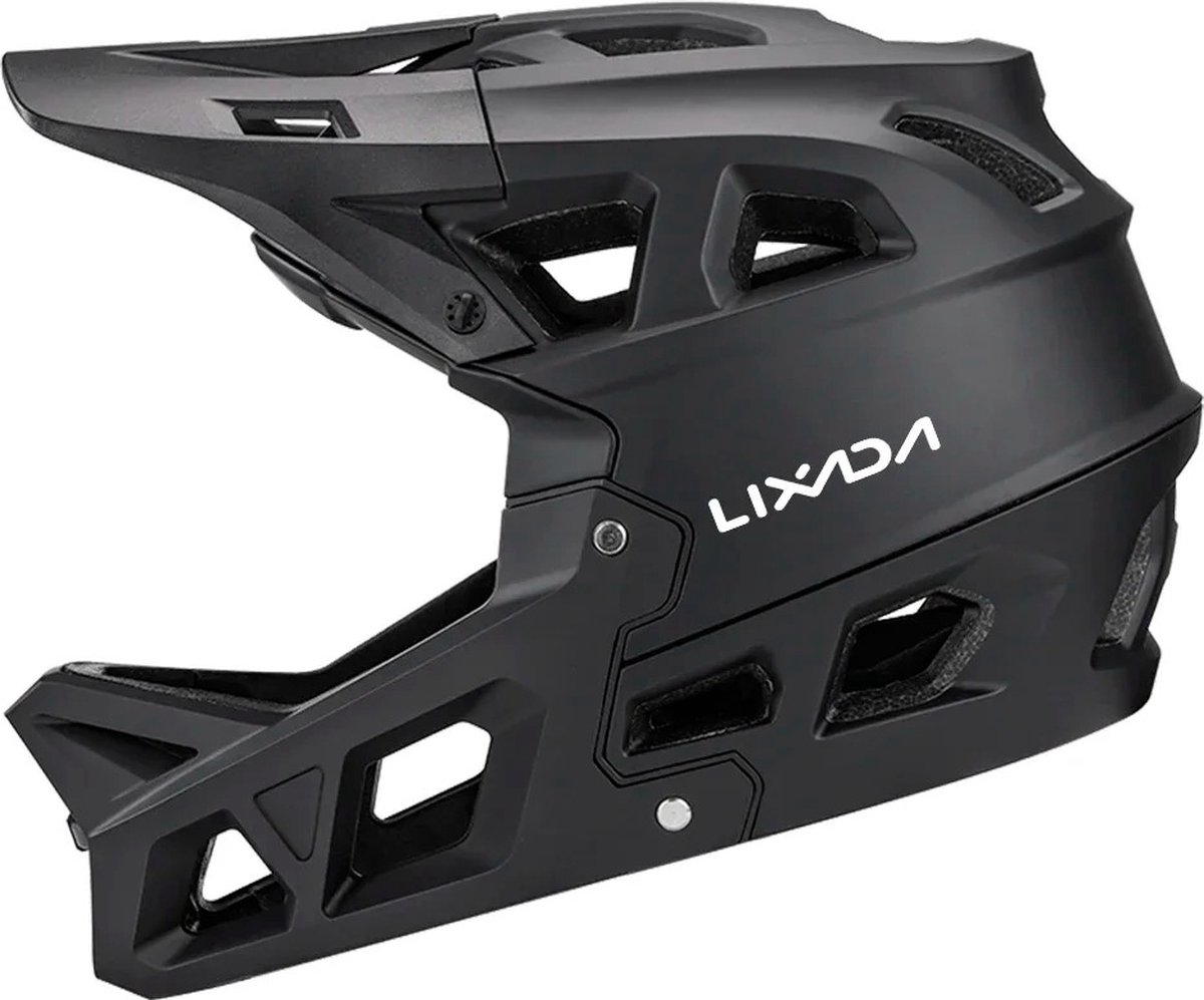 Multis Mountainbike Helm - MTB Helm - Full Face Helm - Downhill Helm - Voor Dames en Heren - Maat L - Zwart