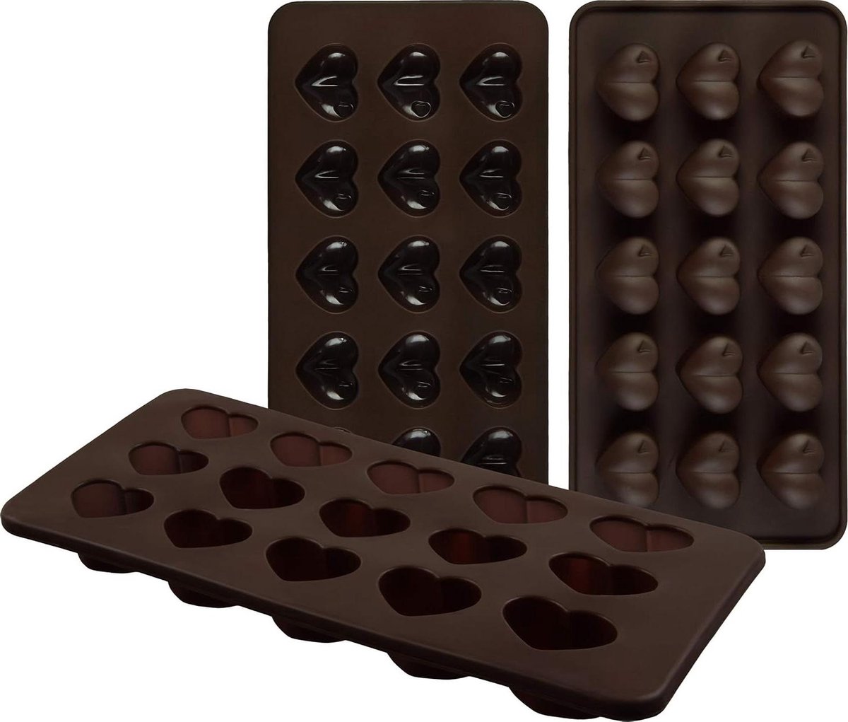 Chocolade vorm silliconen - Gietvorm Hartjes Bonbonvormen - BPA-vrij Chocoladevormpjes