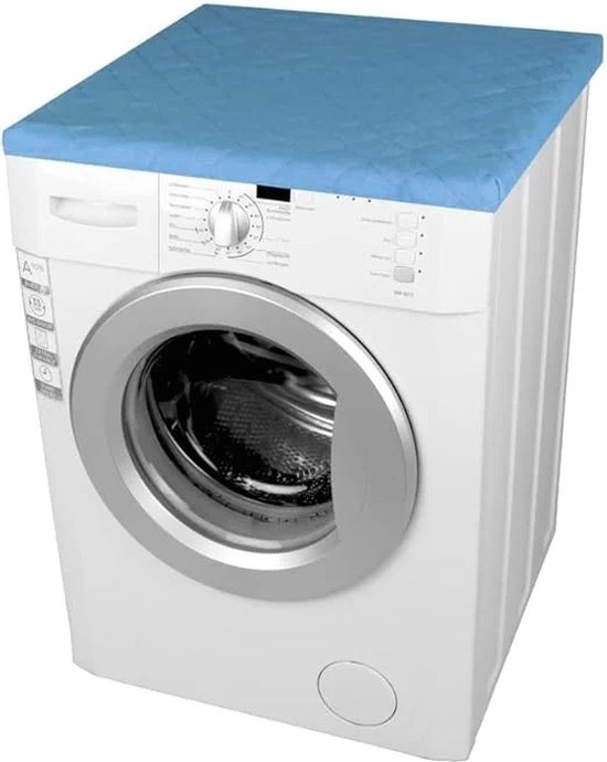 Foto: Wasmachine overtrek wasmachine coating droger hoes beschermer cover licht blauw