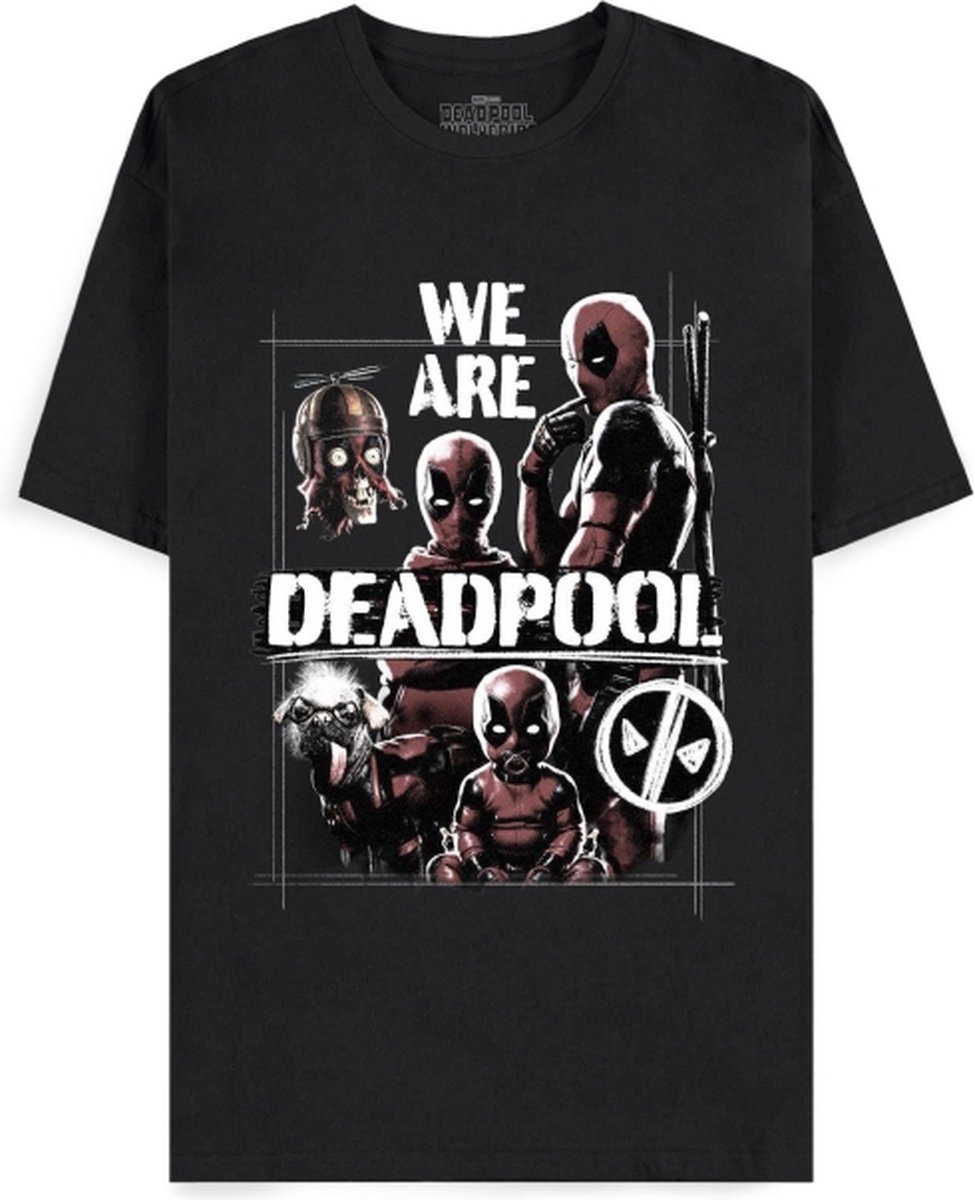 Marvel Deadpool - We Are Heren T-shirt - S - Zwart