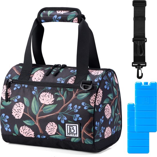 Brisby Sac isotherme 4 couches – Sac à déjeuner 10 litres – Fleur de la Passion