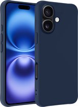 Coque pour iPhone 16, coque en Siliconen , coque pour iPhone 16, bleu foncé