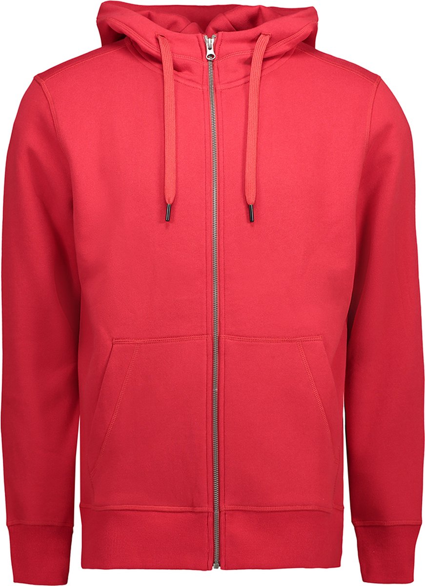 ID Hoodie Core Vest met Rits Heren Rood - Maat S