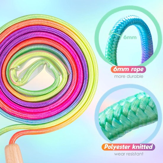 Flintronic Springtouwen voor Kinderen, Set van 2 Verstelbaar, 2,6 m Met Huidvriendelijke Schuimhandgrepen, Zacht voor Meisjes Jongens Oefening Training Flintronic Springtouwen voor Kinderen, Set van 2 Verstelbaar, 2,6 m Met Huidvriendelijke Schuimhandgrepen, Zacht voor Meisjes Jongens Oefening Training