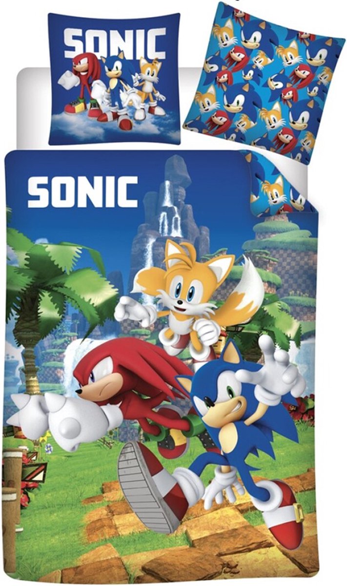 Sonic peuterdekbedovertrek Sonic 100 x 135 cm