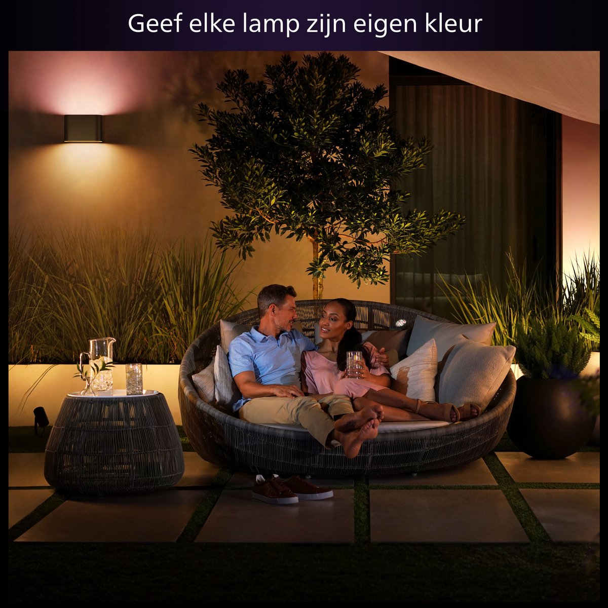 Philips Hue Dymera muurlamp - wit en gekleurd licht - zwart — afbeelding 3