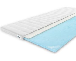 EFKO - Koudschuim topper matras 120x200 7 cm - Luxe wasbare hoes - voor een betere slaap en rug ondersteuning
