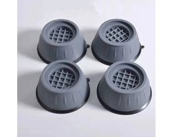 Wasmachine-voetpads, 4 stuks anti-vibratiematten, wasmachine, trillingsdemper, wasmachine, antislip rubberen voetkussens, voor wasmachines en drogers, koelkast, tafel