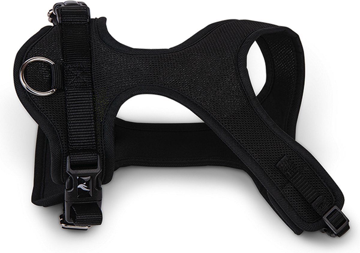 vadigran harnasZWART medium nek 40 cm - romp 33-55 cm in mesh romp verstelbaar