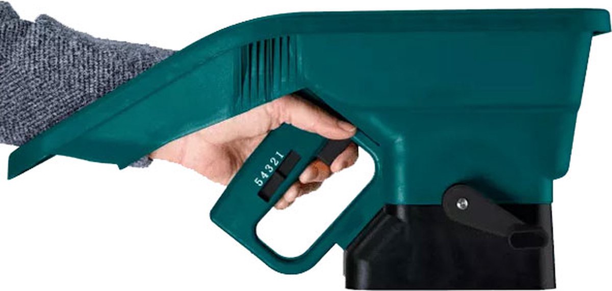 Handstrooier - Zoutstrooier - Strooien van graszaad en kunstmest - Ergonomische handgreep - Armleuning