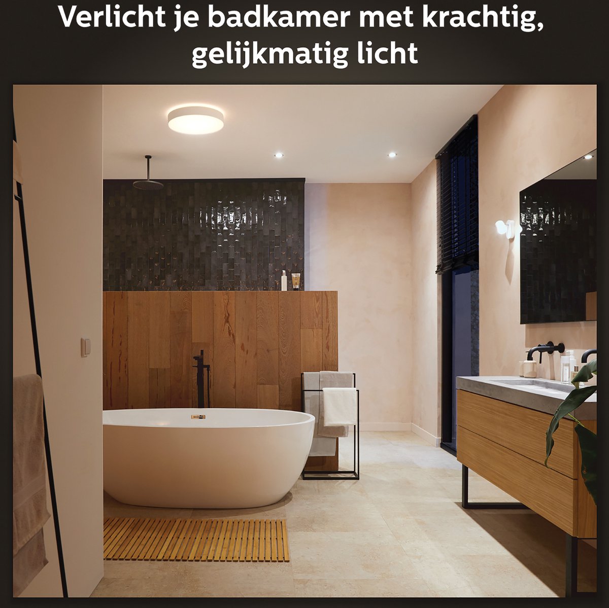 Philips Hue Devere plafondlamp - warm tot koelwit licht - wit - 38cm - 1 dimmer switch — afbeelding 5